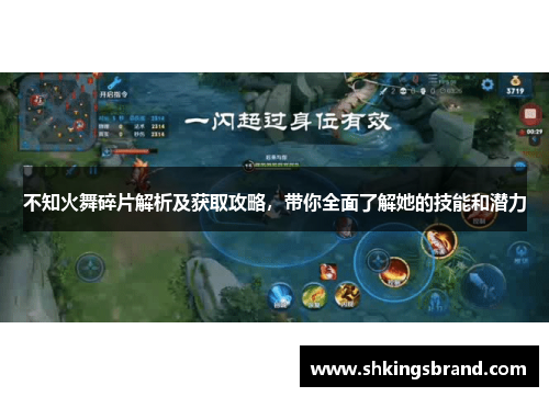 不知火舞碎片解析及获取攻略，带你全面了解她的技能和潜力